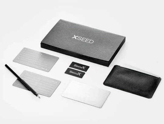 SecuX XSEED PRO Indestructible Crypto Wallet Seed Steel Storage