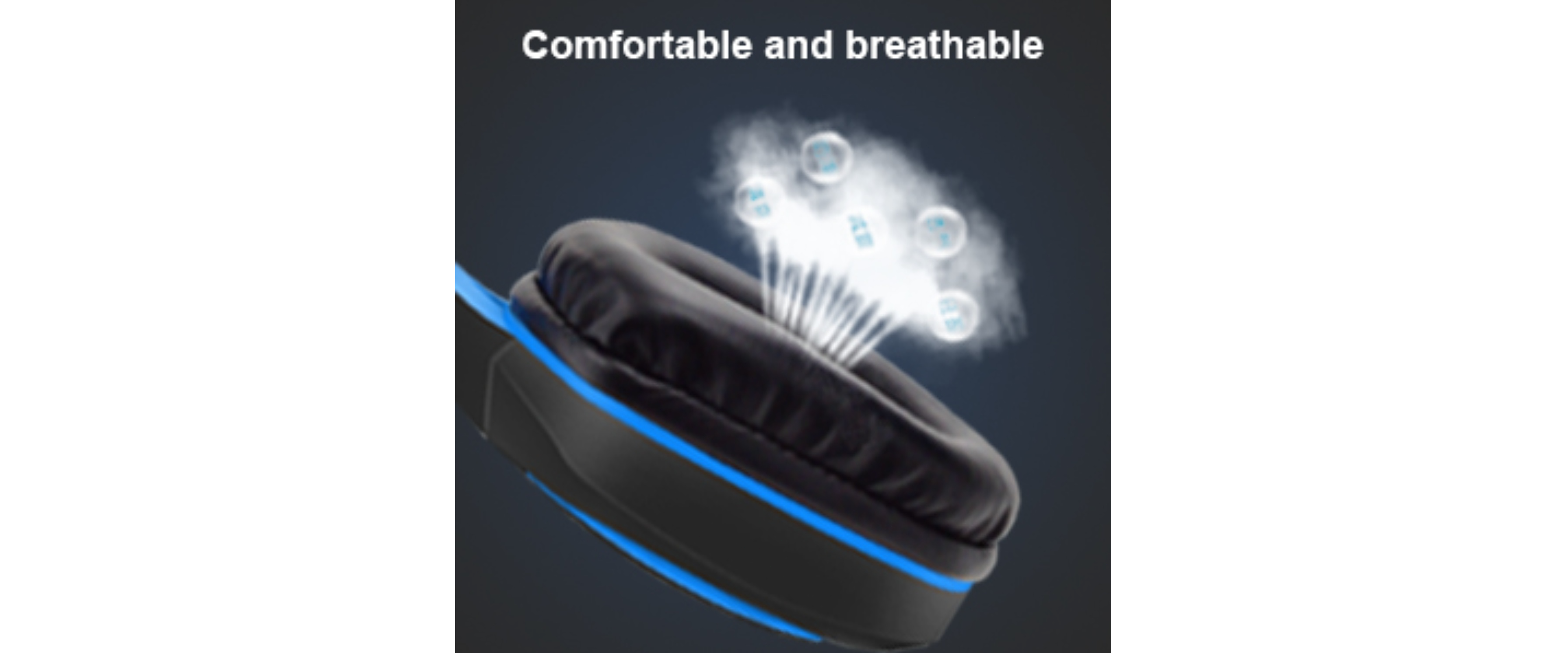 Gaming headset earcup, soft breathable foam ear pad