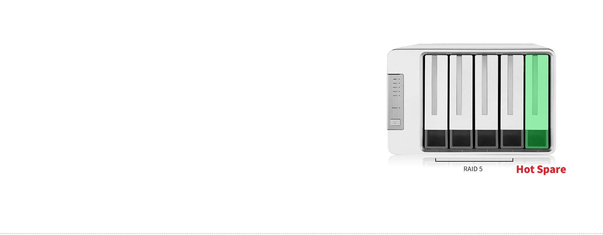 Supports RAID Hot Spare Disk