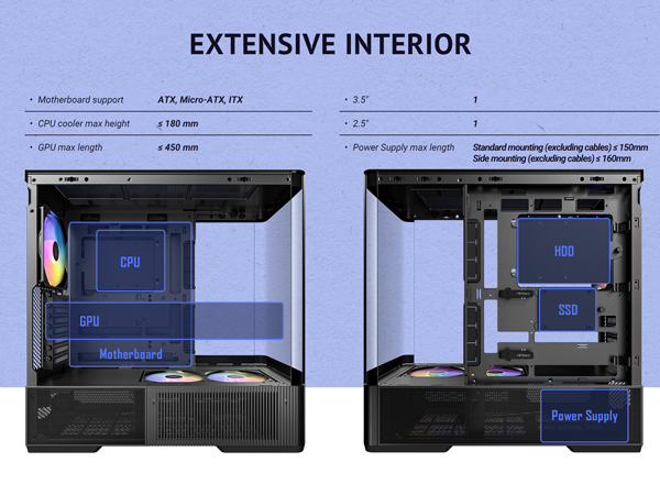 Antec C6 Curve ARGB Mid-Tower Case
