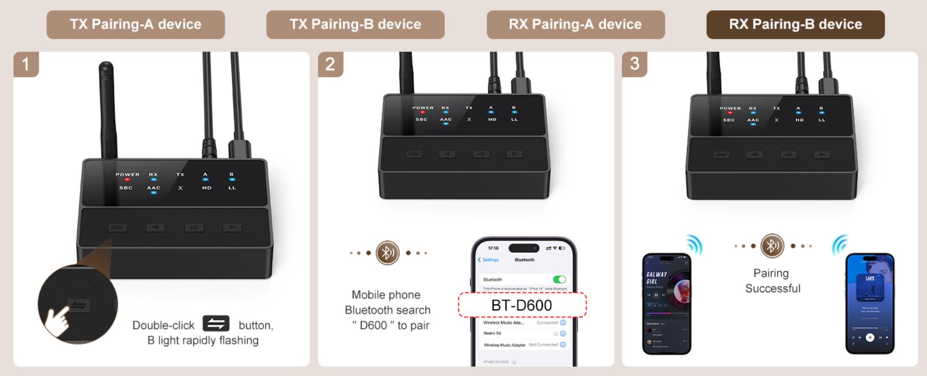 It needs to be pluged in. It doesn't include the adapter.