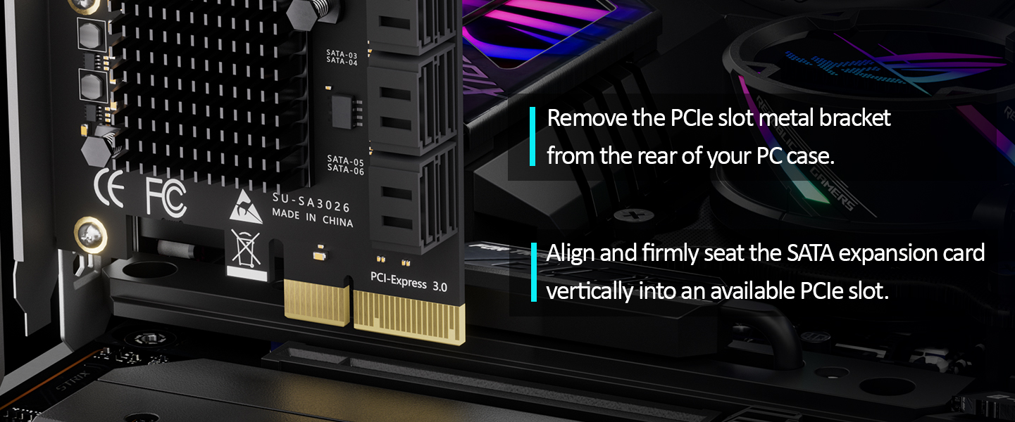 6 port pcie sata adapter