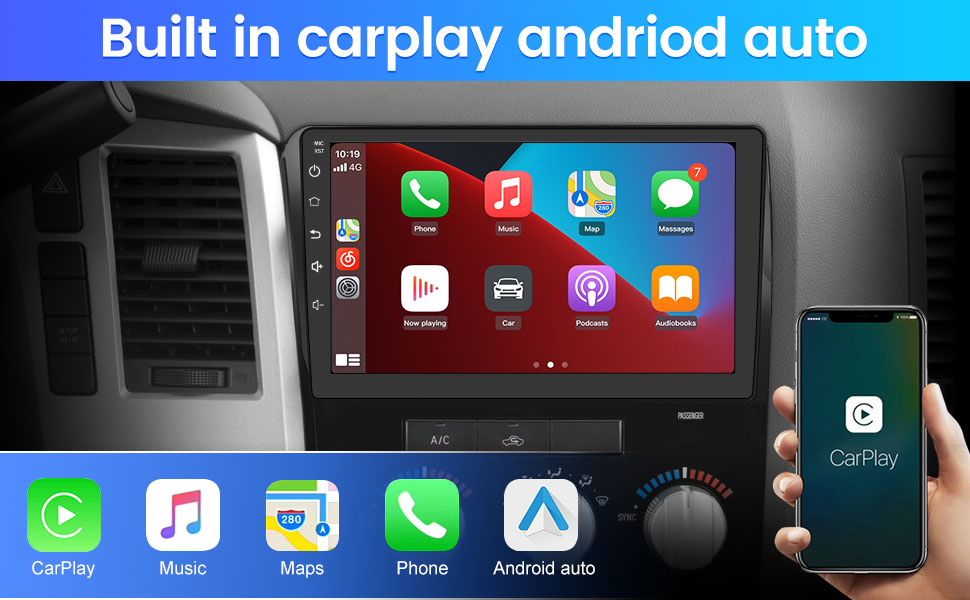 Car Stereo Android 12 for Toyota Tundra 2007-2013 Sequoia 2008