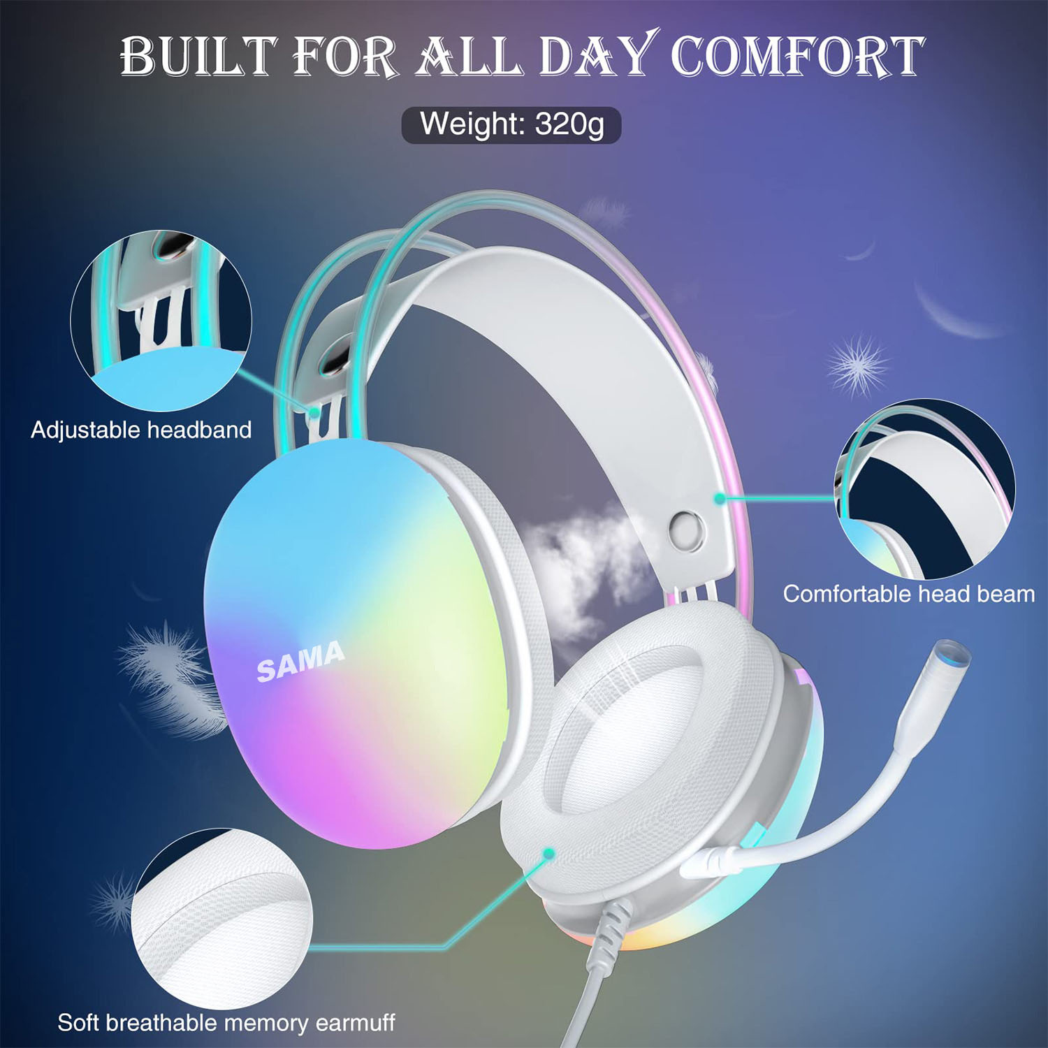 SAMA Wired Headsets AJ08
