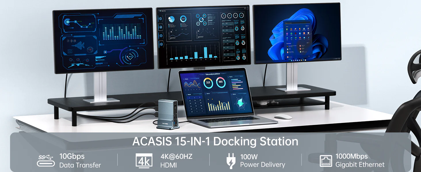 15 in 1 Docking Station