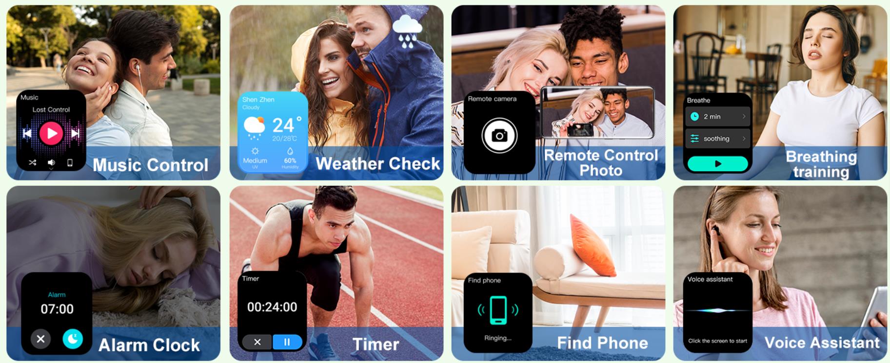 Smart Watch, 1.85"HD Smartwatches (Answer/Make Calls), 100+ Sport Modes with Fitness Tracker