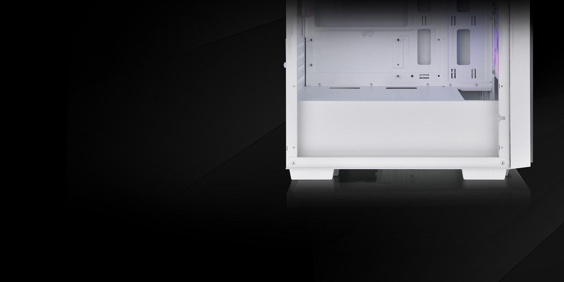 Thermaltake Versa H16 TG ARGB Snow Micro Tower Chassis