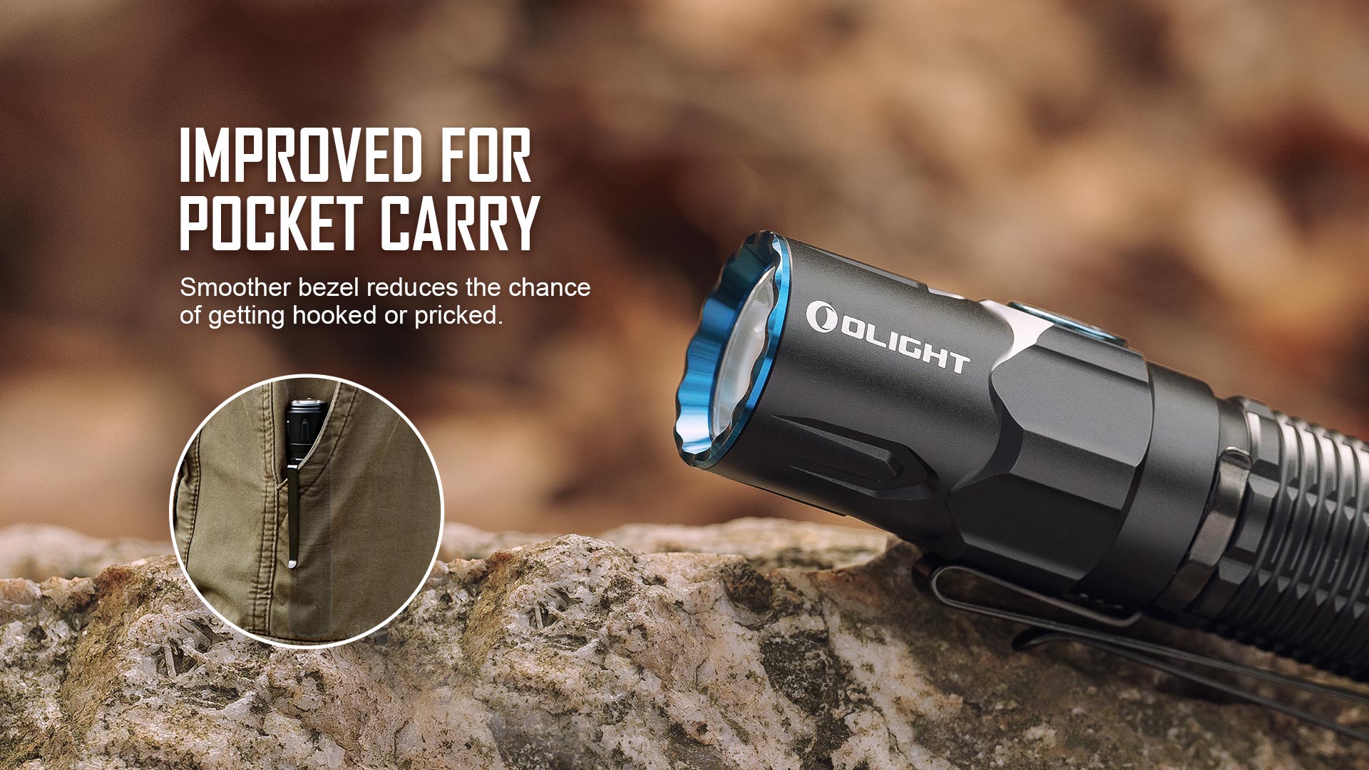 Olight Warrior 3S Tactical Flashlight 2300 Lumens Powerful Dual