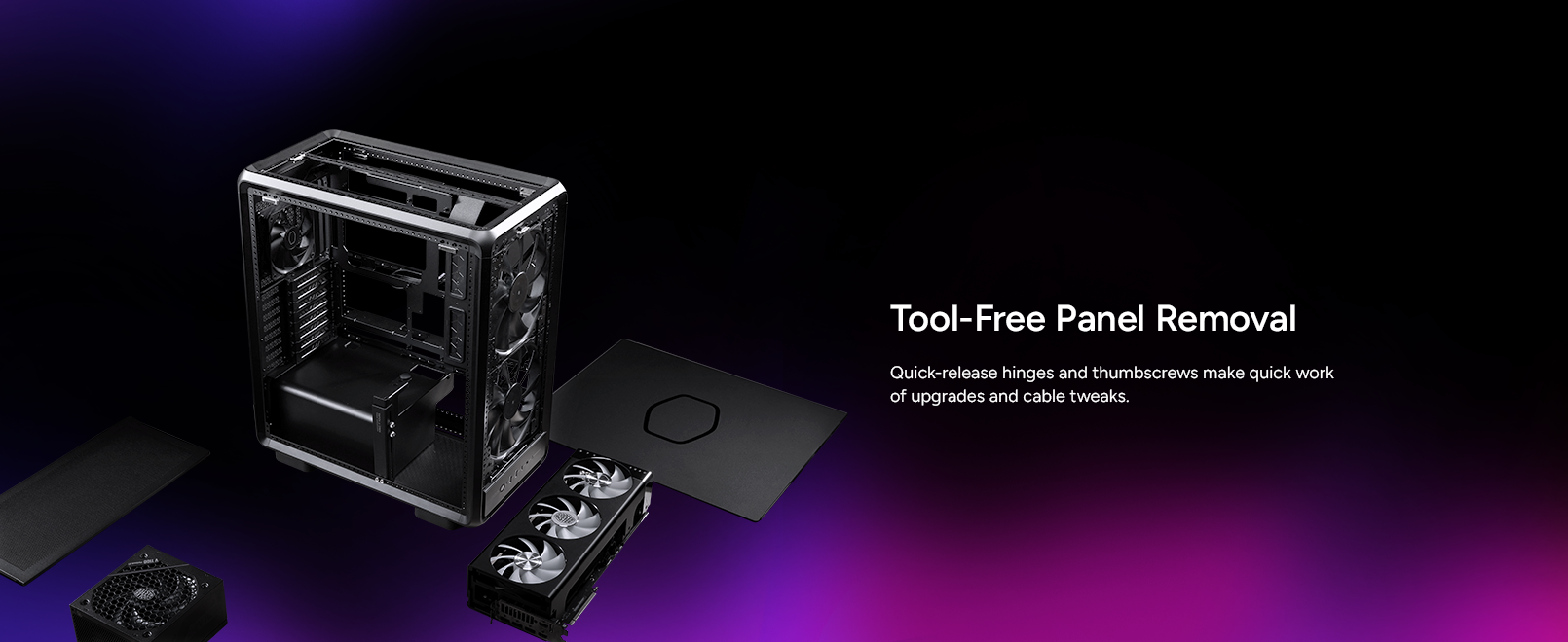 Cooler Master MasterFrame 500 Mesh Black ATX Mid-Tower PC Case