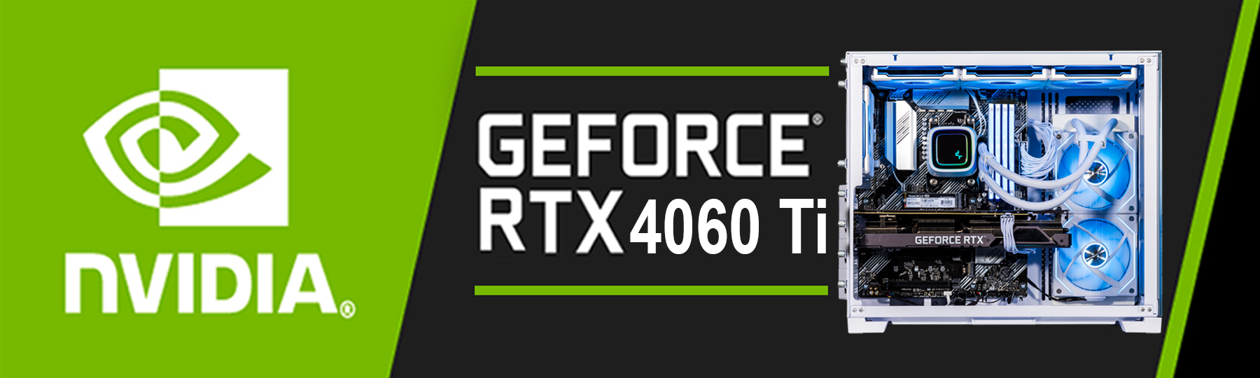 GeForce RTX 4060 Ti Dedicated Graphics, VR Ready 8GB GDDR6X, PCIe 4.0, 2.31GHz Clock, DirectX 12 Ult