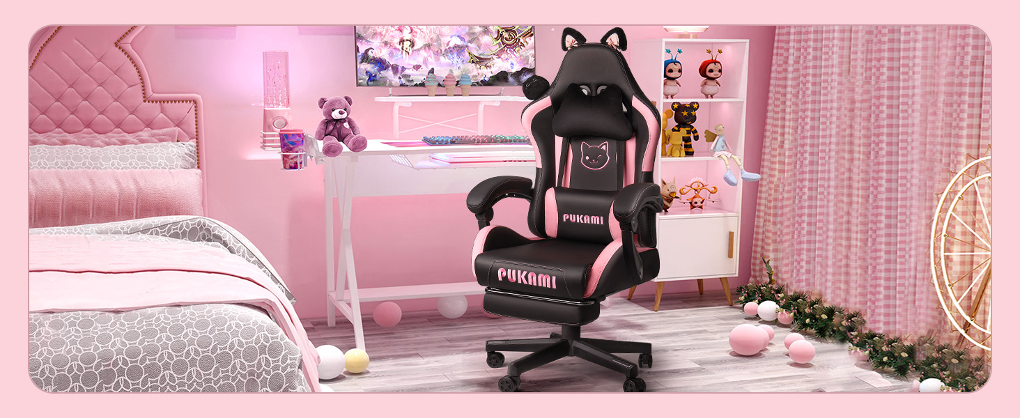 black gaming chair