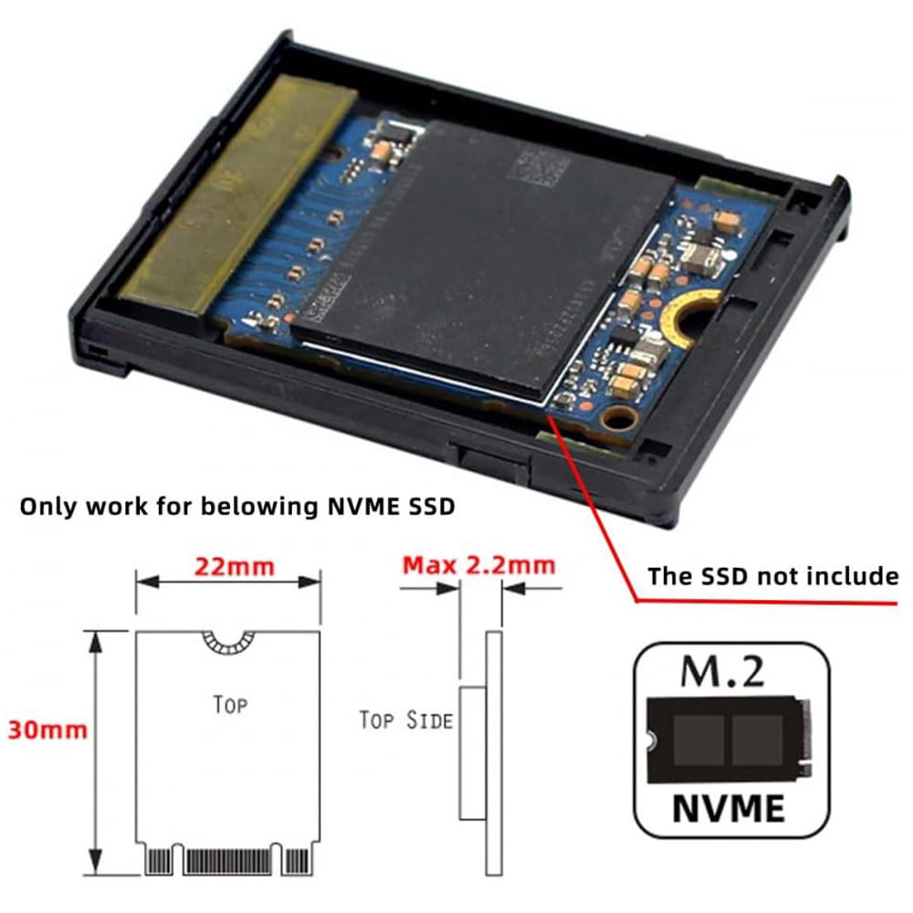 cfexpress type b to m.2 nvme ssd adapter converter