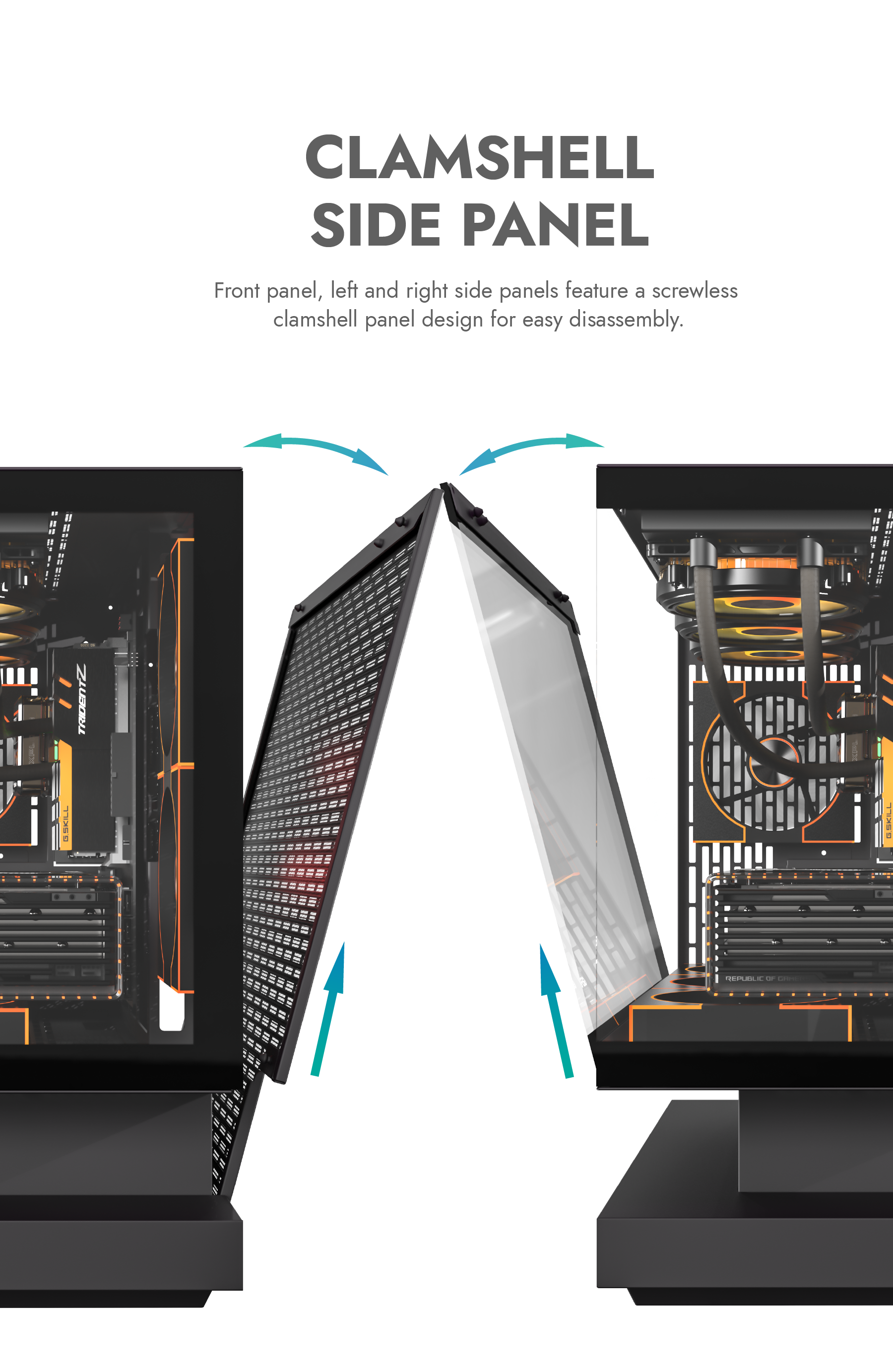 DarkFlash FLOATRON F1 M-ATX PC Case, BLACK