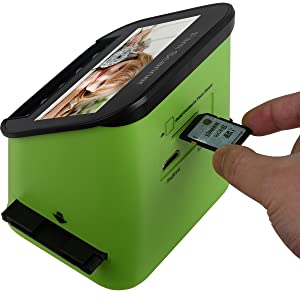 Rybozen Digital Film & Slide Scanner, Converts 35mm, 110 & 126 and Super 8  Films & 8mm Film Negatives & Slides to 22 Megapixel JPEG Images Includes  4.3 Inch TFT LCD Display 