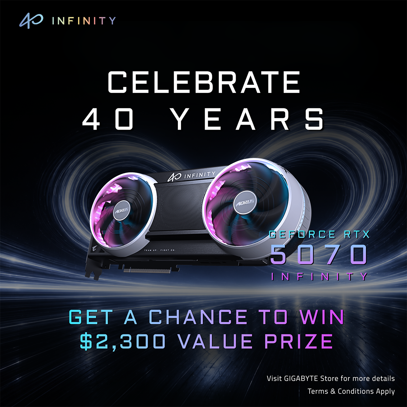 GIGABYTE AORUS GeForce RTX 5070 INFINITY 12G Graphics Card