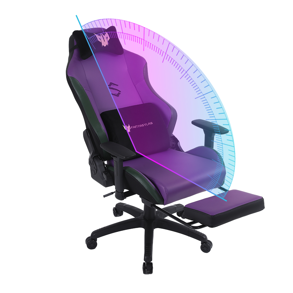 FANTASYLAB Memory Foam Gaming Chair Office Chair 300lbs with Velvet Lumbar Support,Racing Style