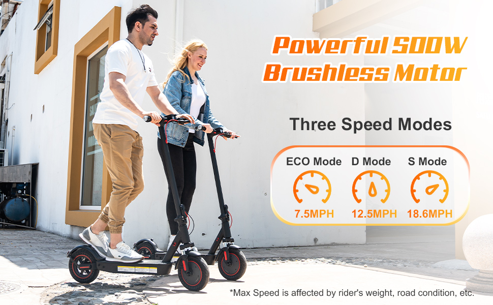 EVERCROSS EV10K PRO App-Enabled Electric Scooter, Electric Scooter Adults  with 500W Motor, Up to 19 MPH & 22 Miles E-Scooter, Lightweight Folding  Electric Scooter for Adults with 10'' Honeycomb Tires 