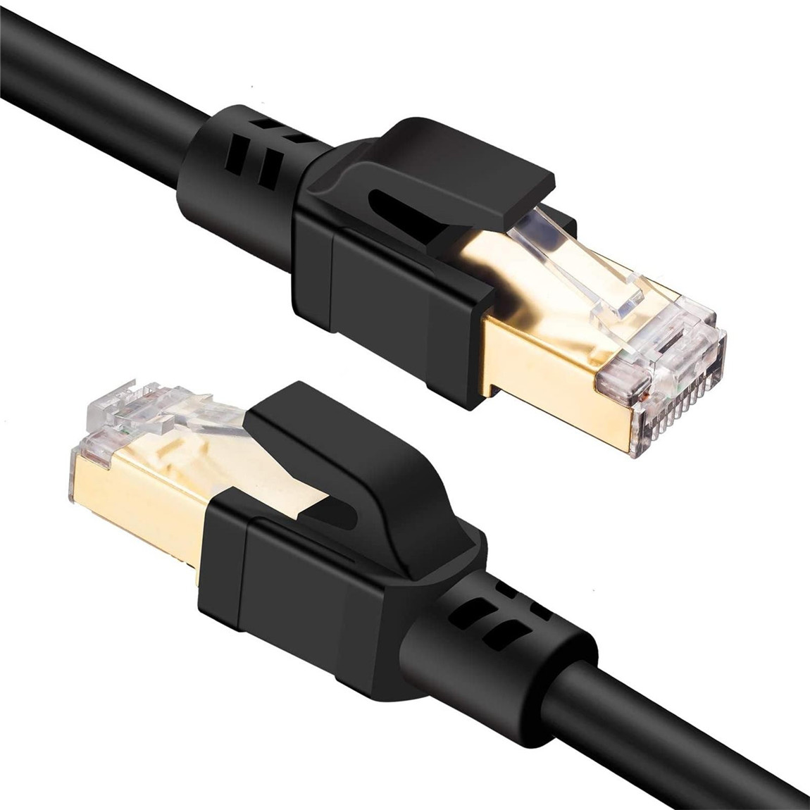 Cat 8 Ethernet Cable, 26AWG Lastest 40Gbps 2000MHz SFTP Patch Cord, Heavy Duty High Speed Cat8 LAN Network RJ45 Cable in Wall, Outdoor, Weatherproof R