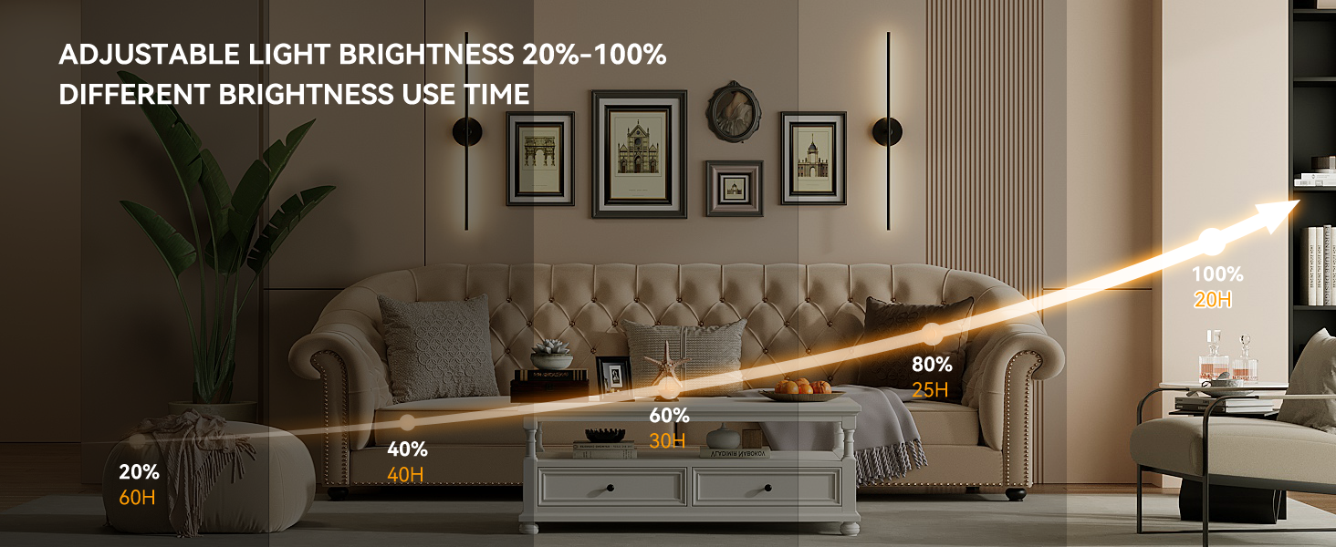 Adjustable Brightness Wall Light