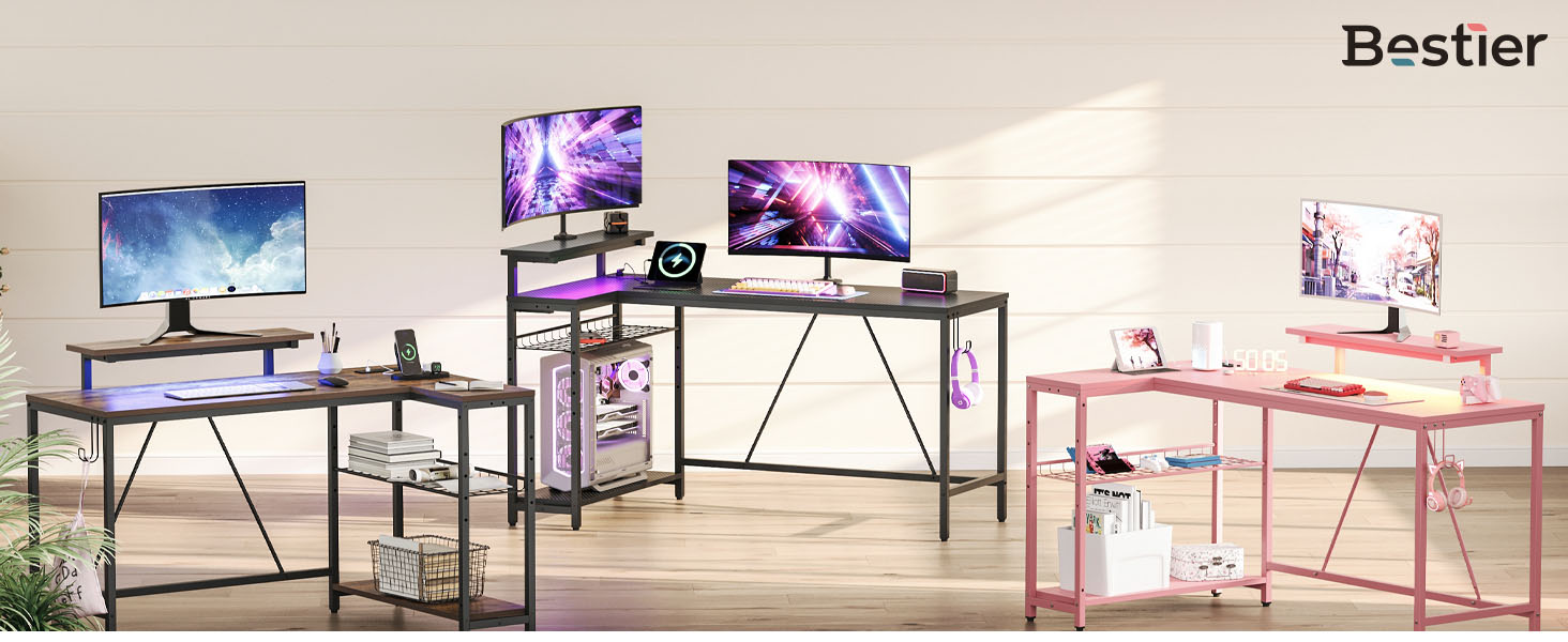 L-Shaped Gaming Desk