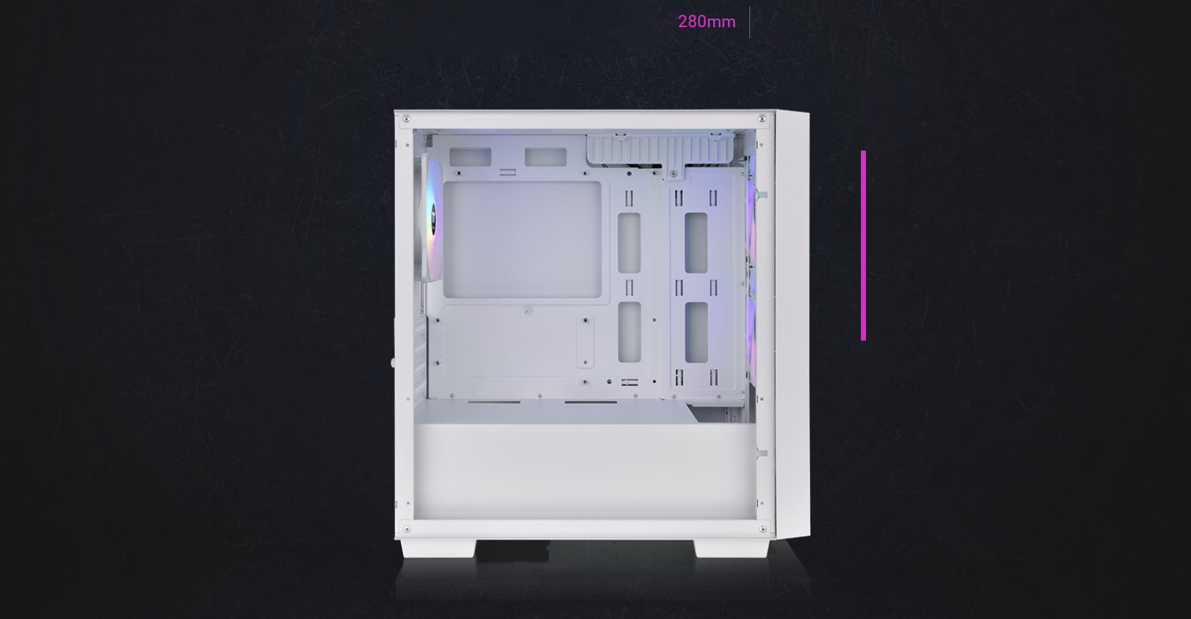 Thermaltake Versa H16 TG ARGB Snow Micro Tower Chassis