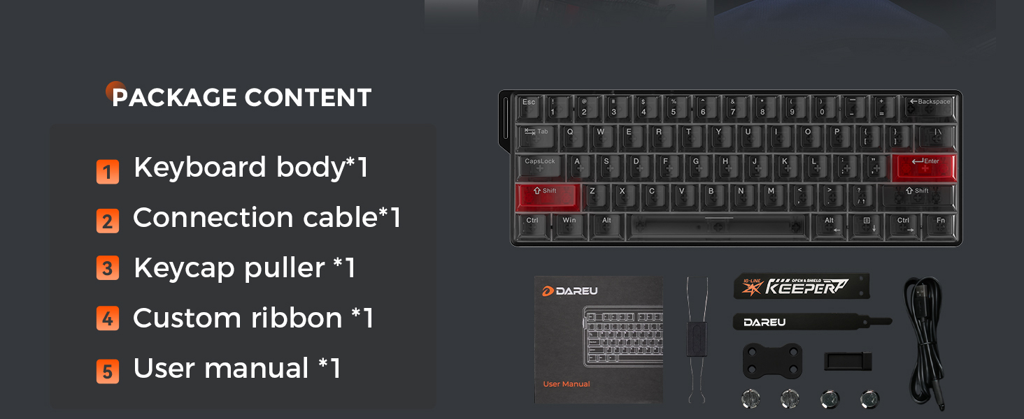 DAREU COOL60 60% Hall Effect Gaming Keyboard