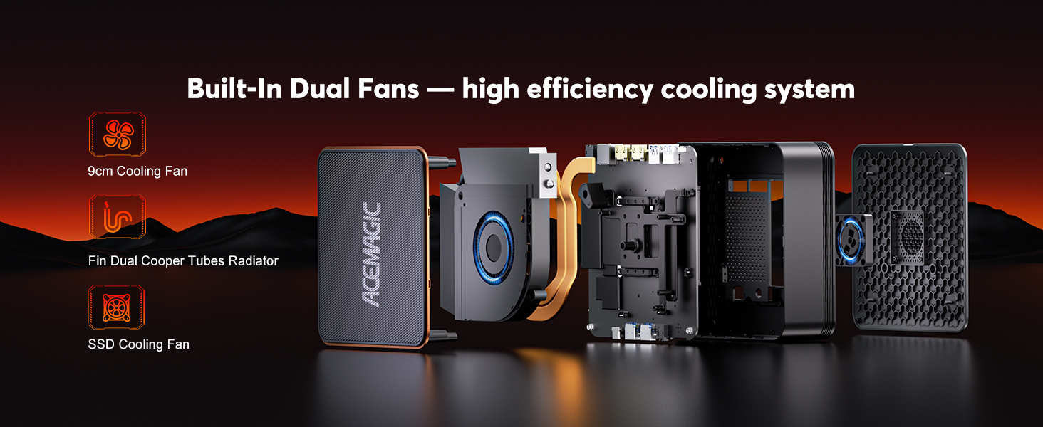 Dual fan