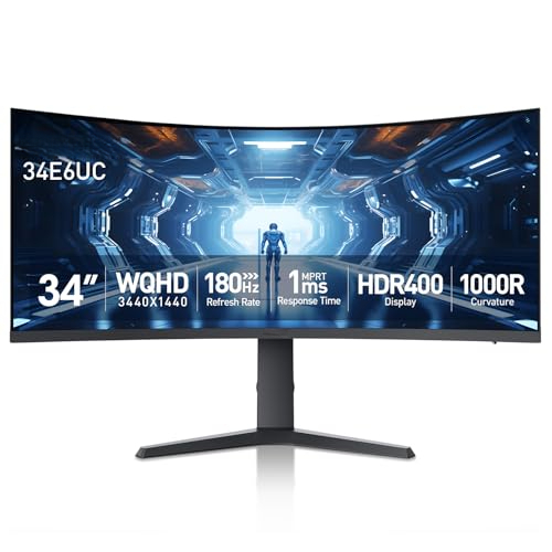 34inch 180Hz curved 1000R WQHD