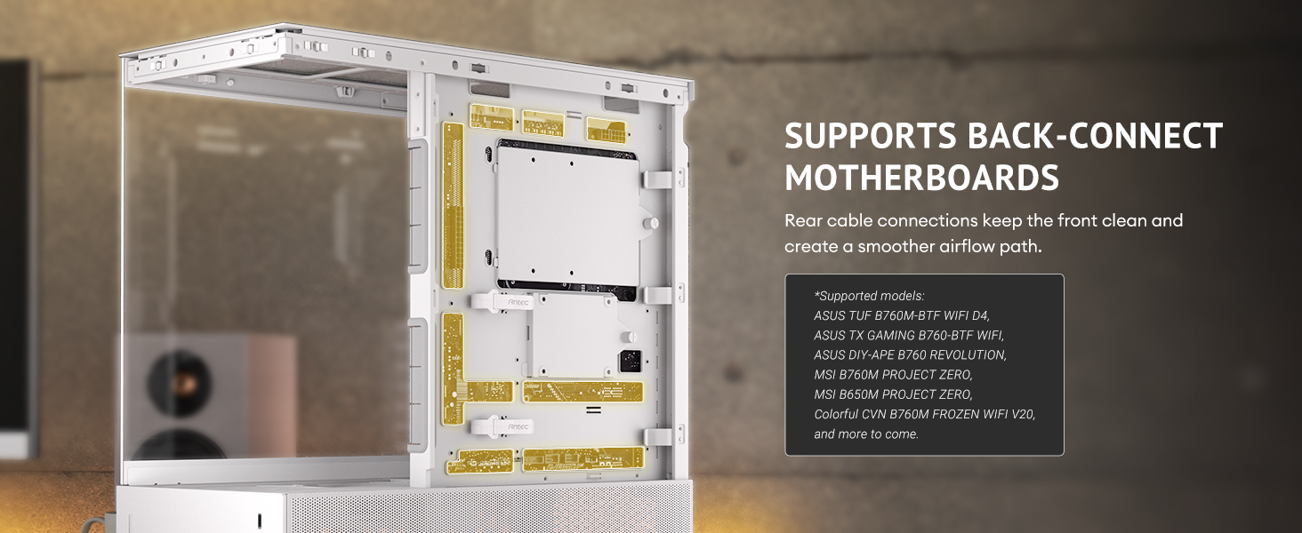 Antec C6 Wood White Mid-Tower Case