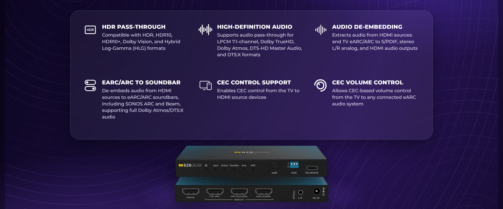 BG-8K-AE features