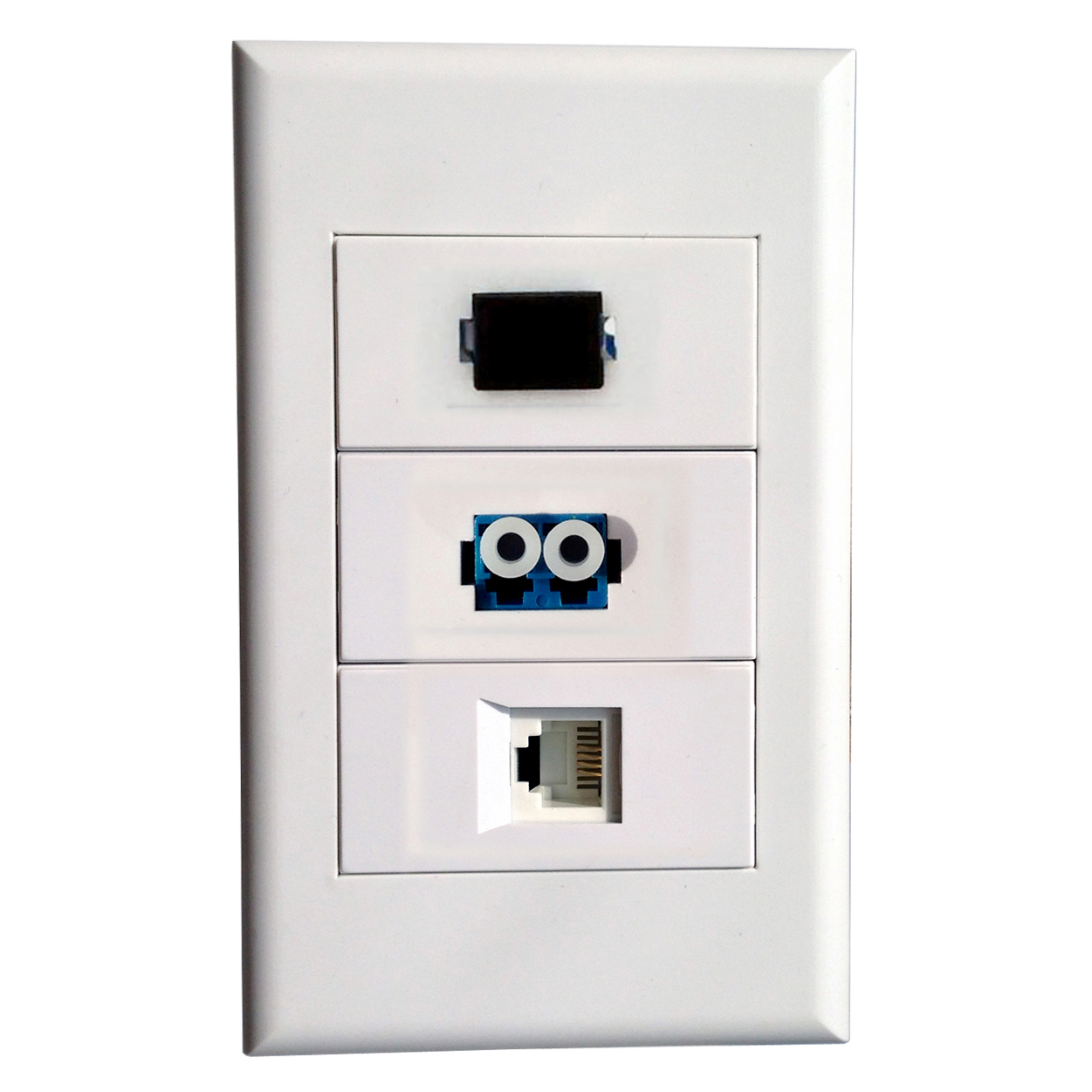 SC LC Fiber Optic Wall Plate