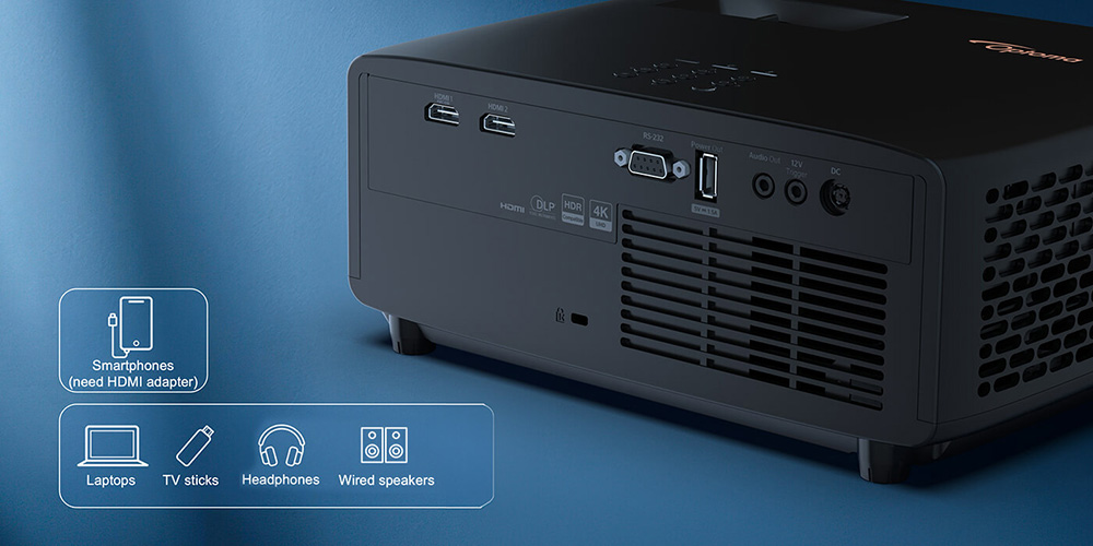 Optoma UHZ36 Home Entertainment 4K UHD Laser Projector