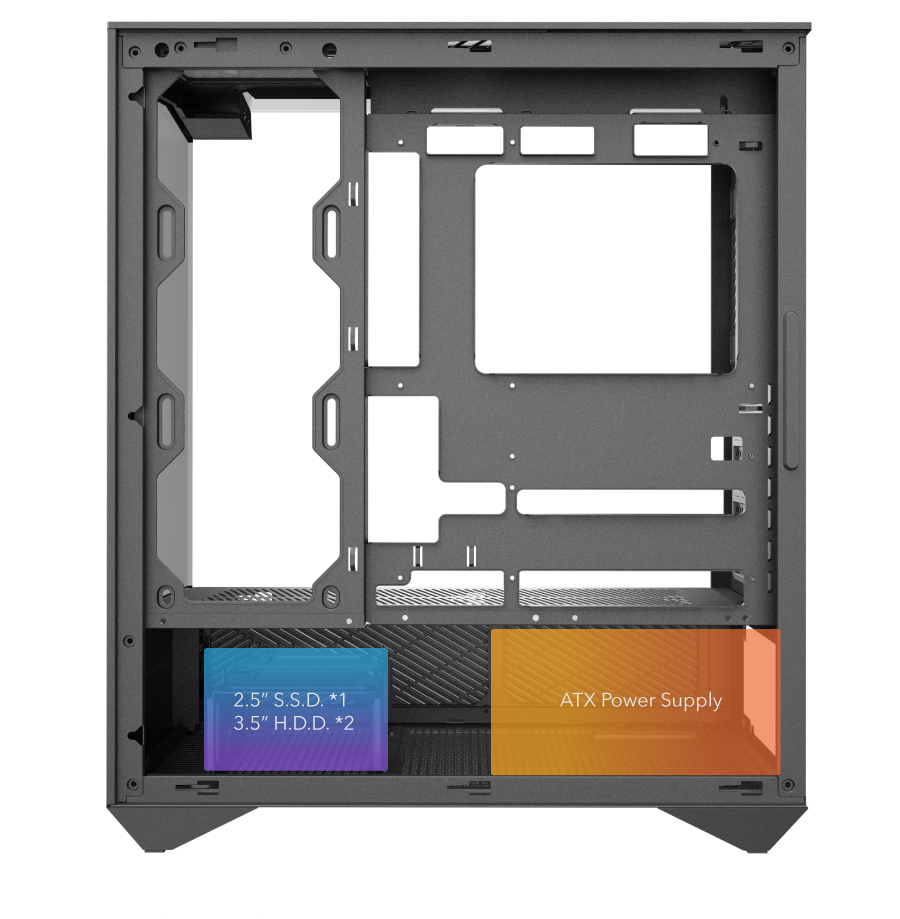 darkFlash DY460 ATX PC Case