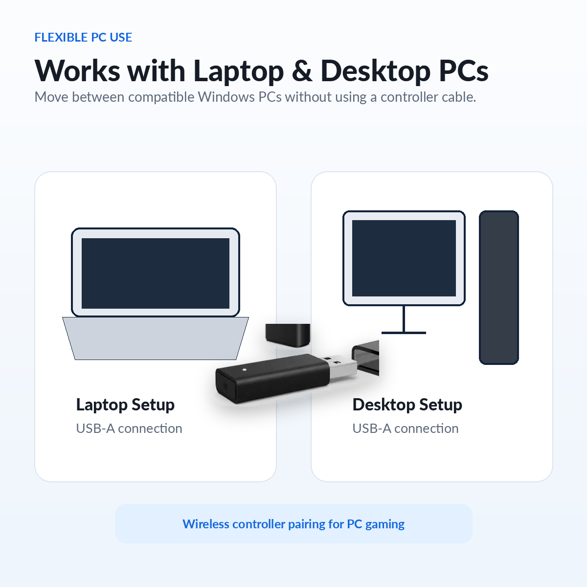 laptop controller adapter, desktop controller adapter