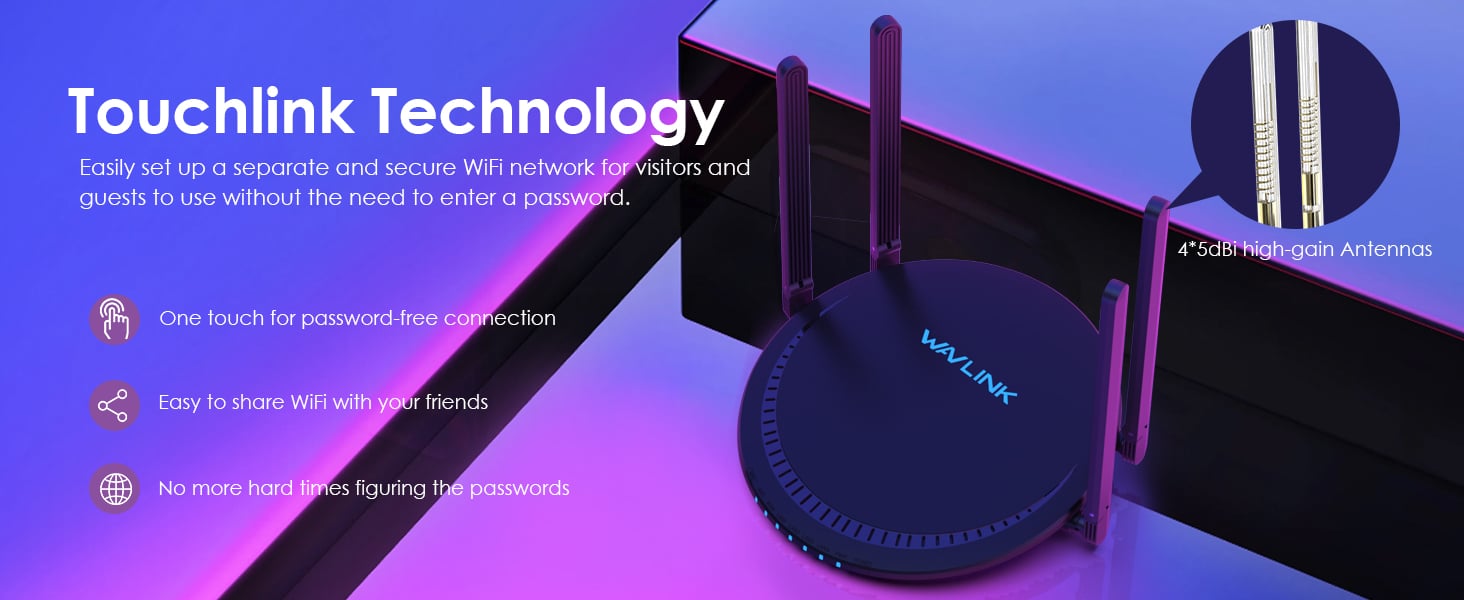  AX3000 Router WiFi 6, enrutador WAVLINK Multi-Gigabit