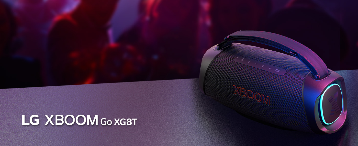 LG XBOOM Go Wireless Speaker with Powerful Sound and up to 15 HRS of Battery XG8T