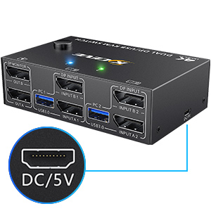 DC5V power port (optional) When using high-power USB devices, please plug in the power cable to prov