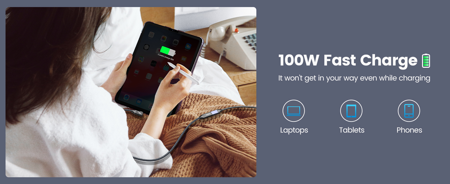 100w fast charge cable