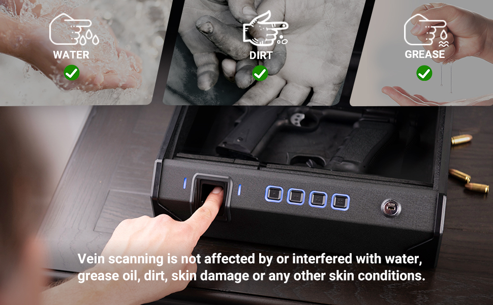 Finger vein recognition lock