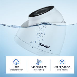 IP67 Weatherproof Assures Day & Night Recording