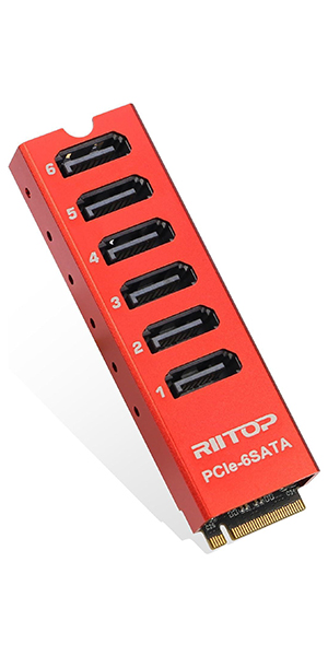 NVMe to SATA Adapter 6 Port