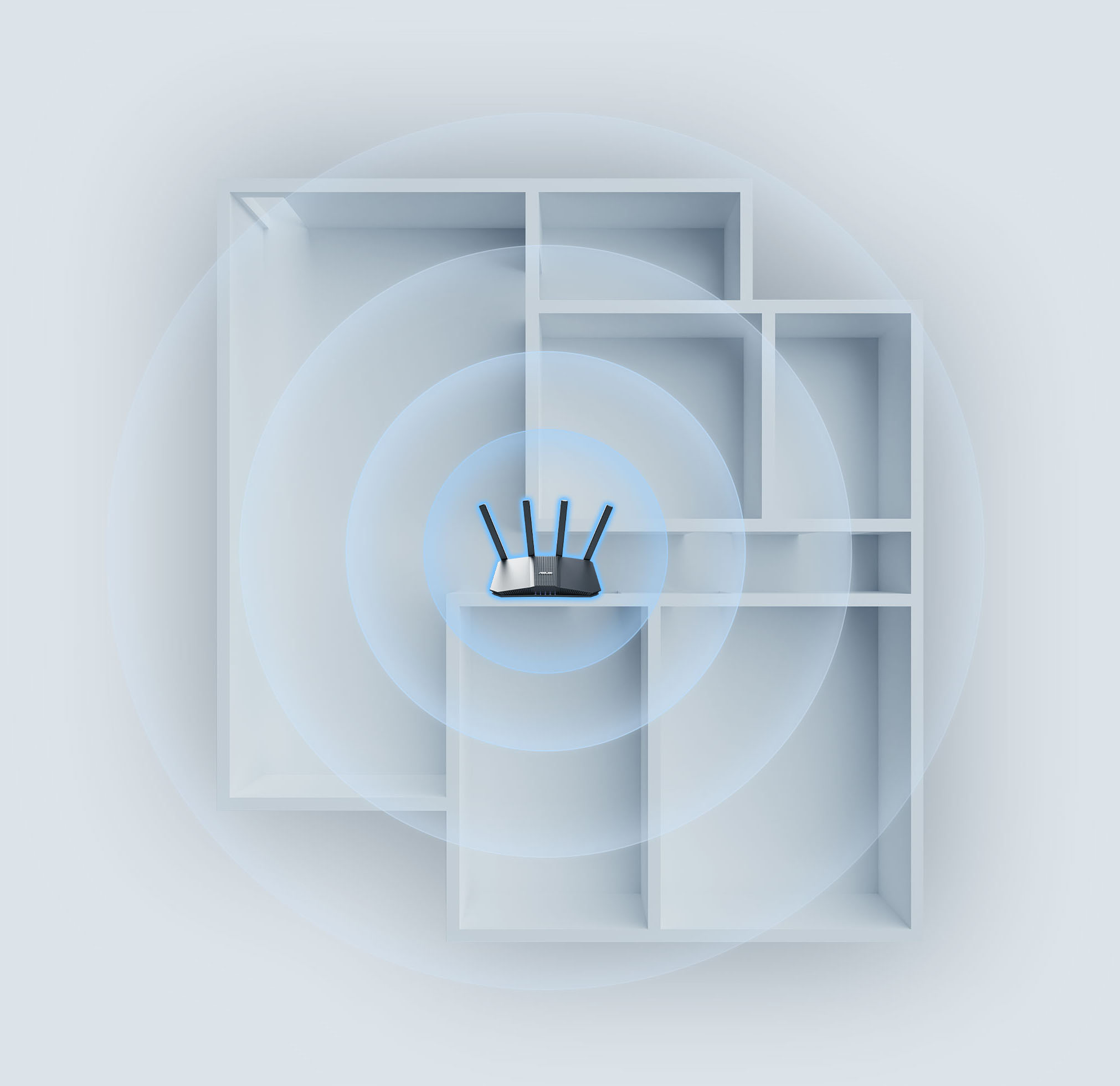 ASUS RT-BE55 Dual-band WiFi 7 (802.11be) Smart AiMesh Extendable Router