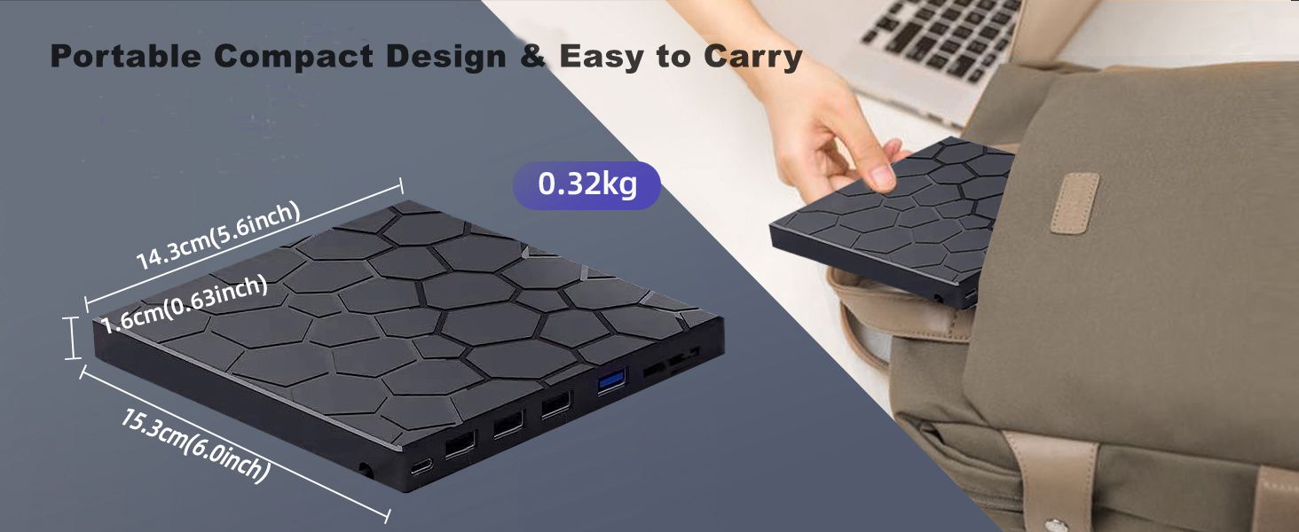 Our external drive can not only burn and read CD DVD, but also can be used as a external laptop usb