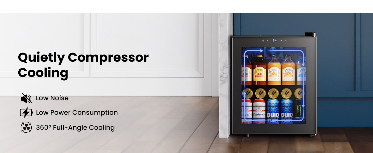 quiet compressor cooling