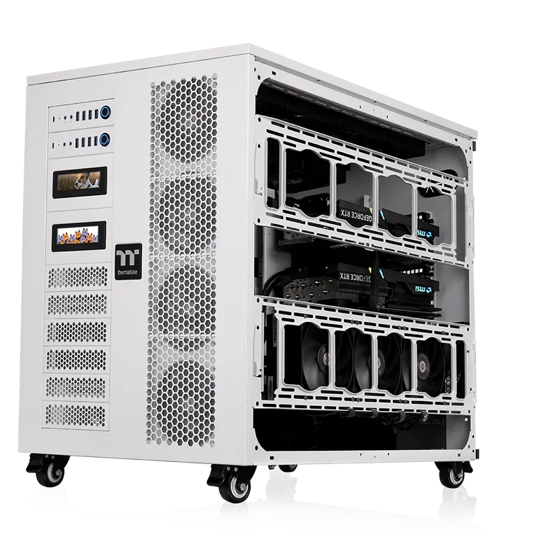 Thermaltake AX1000 TG Snow AI Workstation Chassis