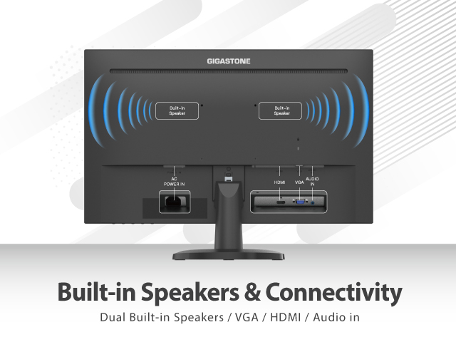 Built-in Speakers & Connectivity