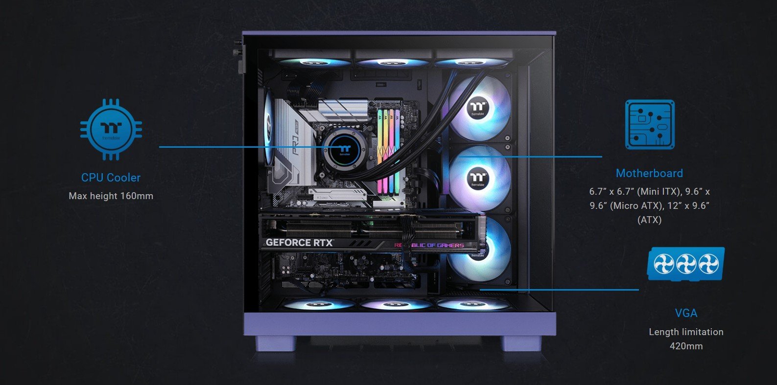 Thermaltake View 380 XL TG ARGB Case