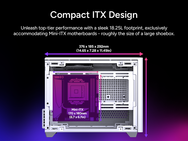 Cooler Master NR200 White SFF Small Form Factor Mini-ITX Case 