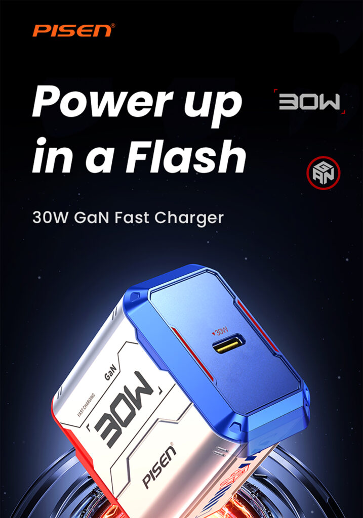 PISEN Gamer Lite 30W 1-Port GaN Fast Charger