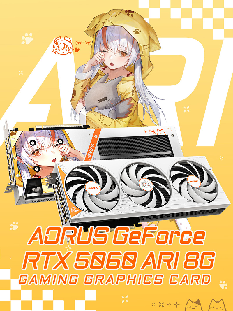 AORUS GeForce RTX™ 5060 ARI 8G Graphics Card